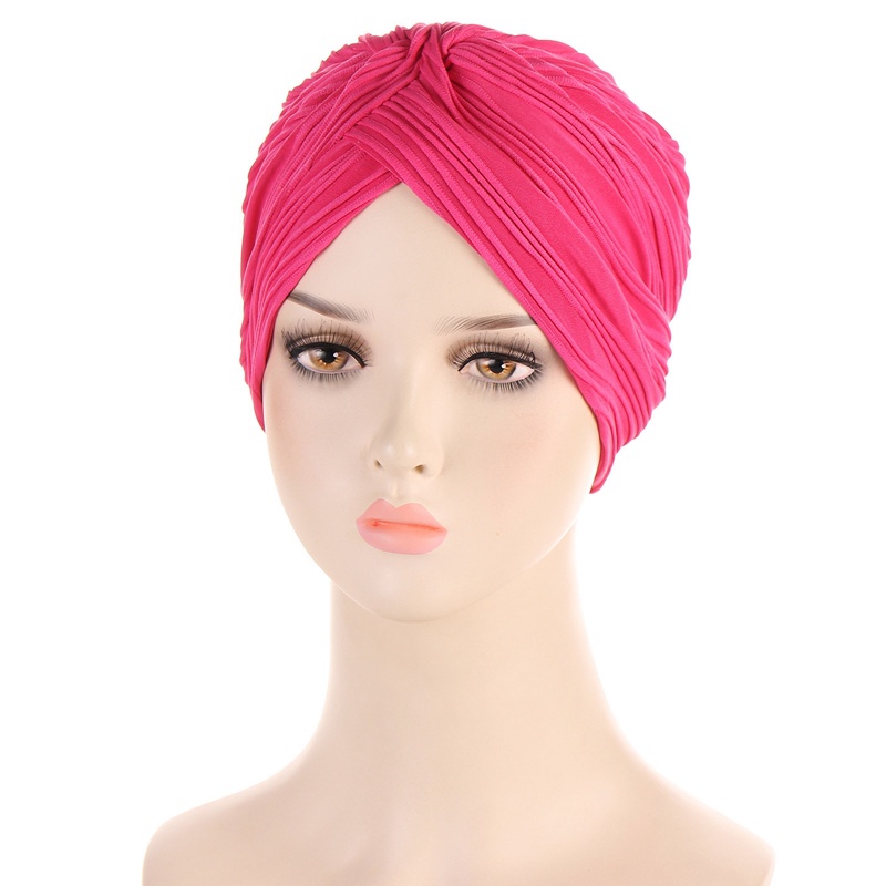 Mũ Turban Co Giãn Màu Sắc Thời Trang Cho Nữ