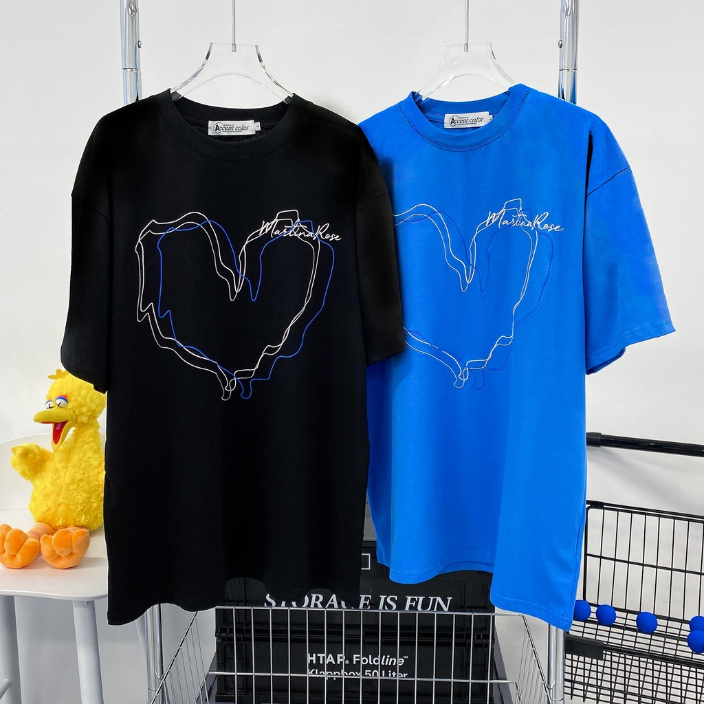 NRVP Áo Thun Unisex Mùa Hè Dáng Suông Tay Cộc Phong Cách Hàn Quốc Cho Nam Nữ