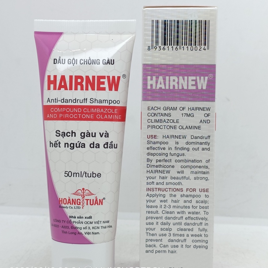 Dầu Gội Sạch Gàu Hết Ngứa Da Đầu Hainew Tuýp 50ml