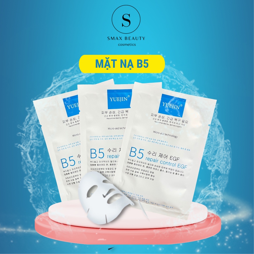 Mặt Nạ Cấp Ẩm,Phục Hồi Da Yuejin B5 Repair Control EGF Mask Hàn Quốc  25ml