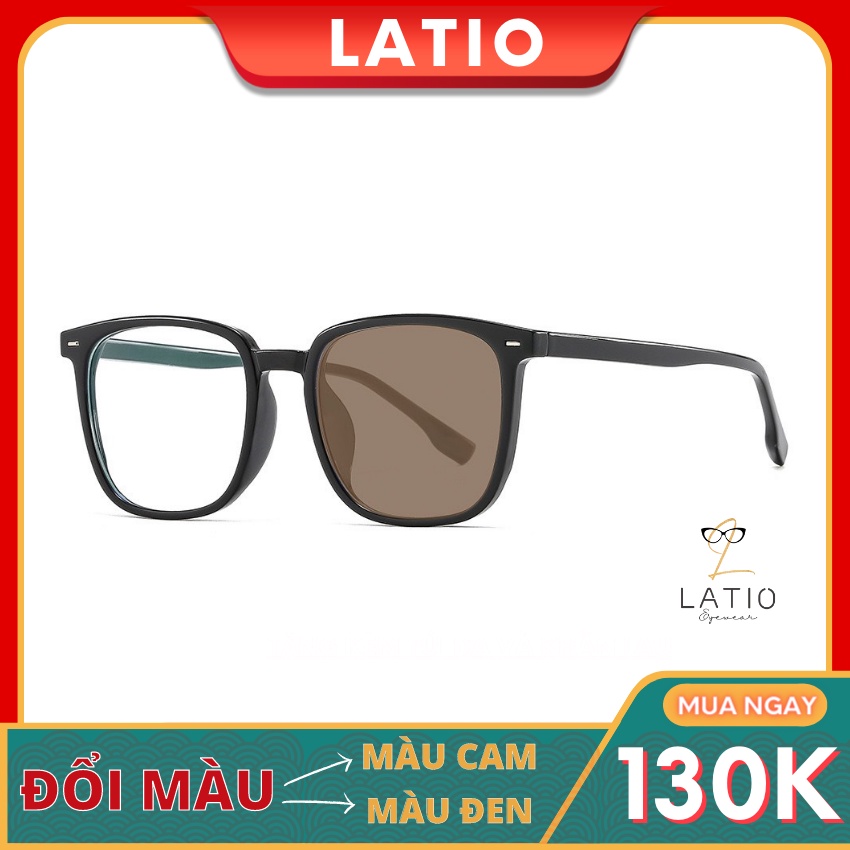 Kính râm đổi màu Nam Nữ LATIO Mẫu HOT 2023 được thiết kế form Basic nhưng không kém phần sang trọng - KM60