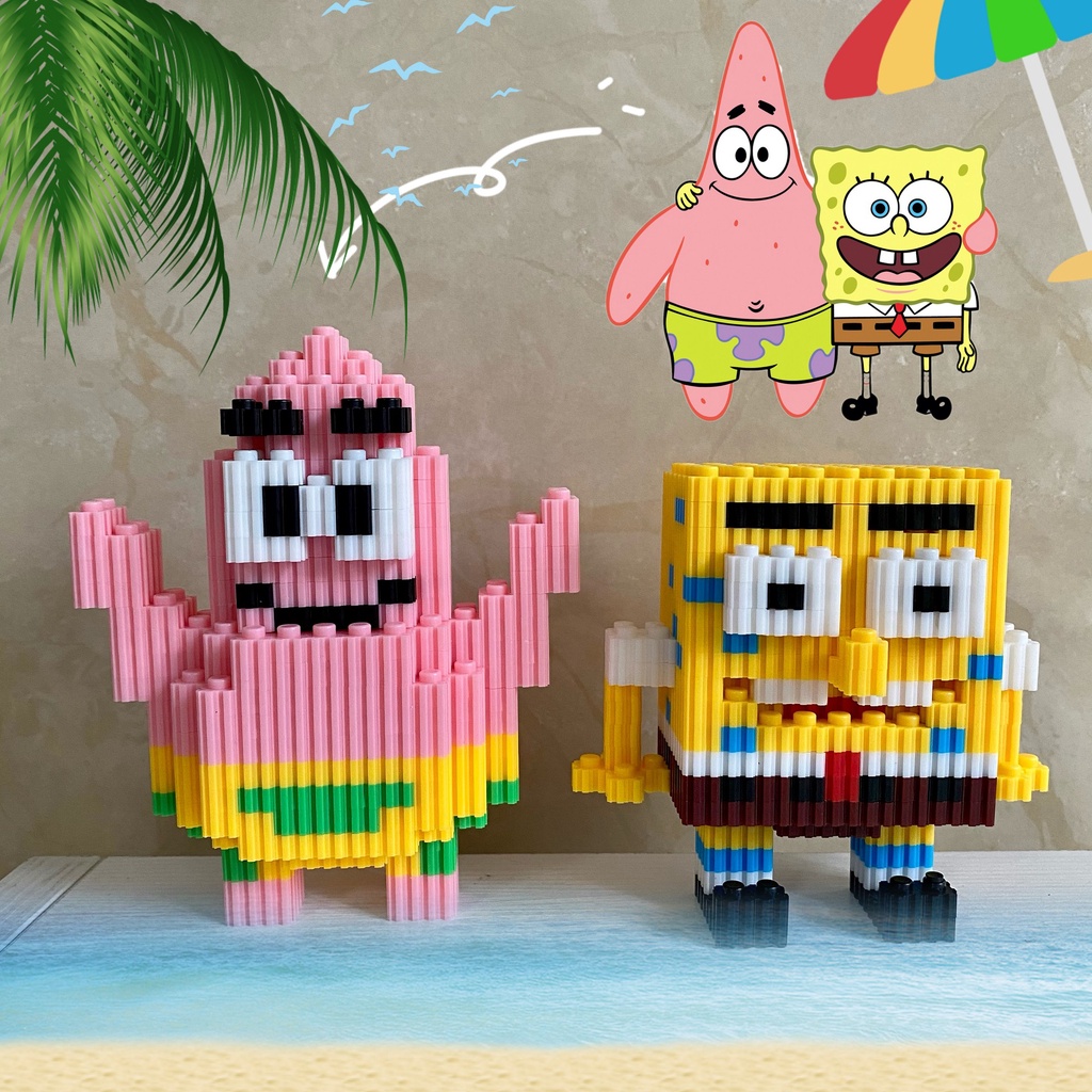 Lego phim hoạt hình BỌT BIỂN VÀ NHỮNG NGƯỜI BẠN ĐÁY XÃ HỘI lắp ráp vui nhộn