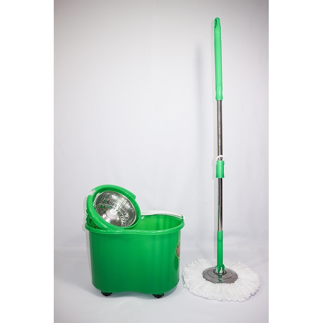 Bộ Lau Nhà 360 Kokomega Rổ Rời INOX OMBO-05 ( Tặng 1 Chai Nước Lau Sàn)