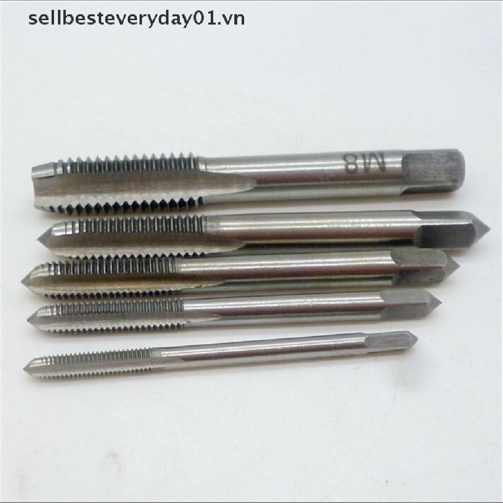 Set 5 Mũi Khoan Thẳng Cầm Tay M3 M4 M5 M6 M8 3mm-8mm