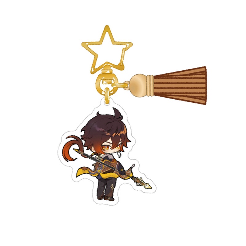 Ygt Móc Chìa Khóa Anime Genshin Va Chạm Hutao Zhongli Diluc Xiao Dành Cho Nam Nữ Bán Sỉ