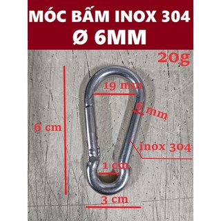 Móc xích bấm inox 304