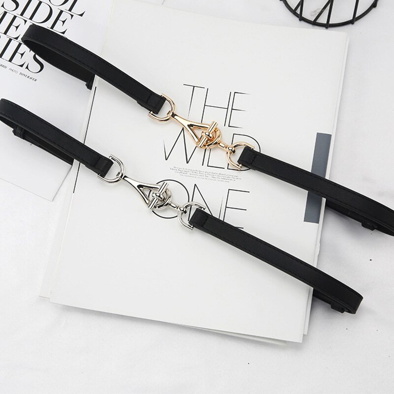 Thắt Lưng Da PU Mỏng Điều Chỉnh Được Phong Cách Hàn Quốc Cá Tính Cho Nữ