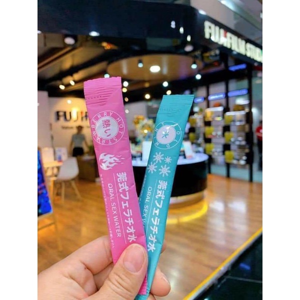 Gel bôi trơn quan hệ miệng Oral Sex Water, gel bôi trơn tăng khoái cảm 1 hộp 8 gói