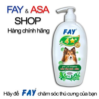 Dầu tắm FAY 4 Sao 800ml sạch ve, làm đẹp da lông 4 tính năng