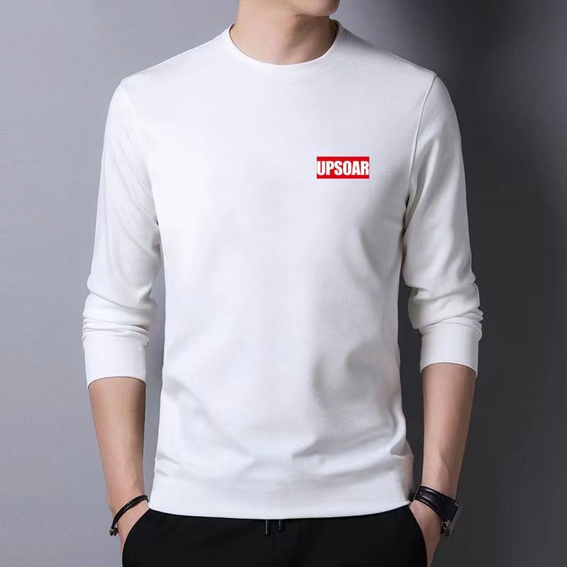 Áo Thun Tay Dài Cổ Tròn Dáng Ôm In Họa Tiết Thời Trang Xuân Thu Cho Nam