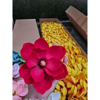 Đầu bông hoa mộc lan trang tri (hoa xốp mộc lan)