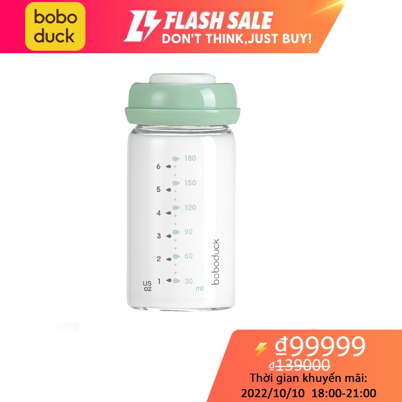 Bình trữ sữa thủy tinh cổ rộng miệng rộng bằng cho bé bình sữa cho bé Boboduck