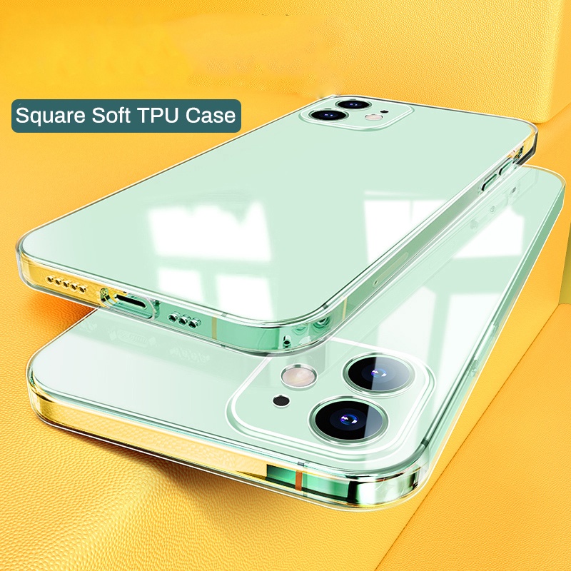 Ốp Điện Thoại Mềm Trong Suốt Chống Sốc Cho iPhone 14 13 12 11 Pro Max XS XR 8 7 Plus + SE 2020