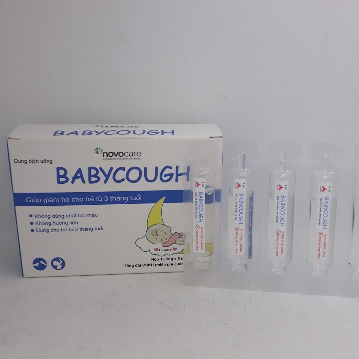 BabyCough DUNG DỊCH GIẢM HO VỚI GLYCENROL KHÔNG CHẤT TẠO MÀU, HƯƠNG LIỆU HIỆU QUẢ AN TOÀN CHO TRẺ TỪ 03 Tháng