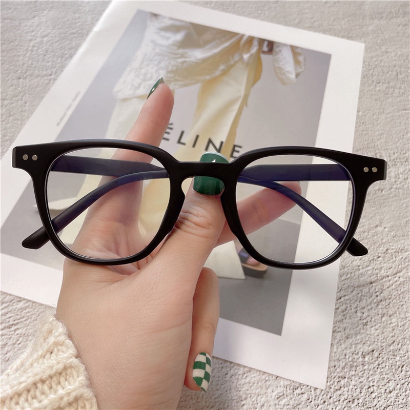 Gọng kính cận nữ nam hai chấm hottrend 2022 phong cách Hàn Quốc chống UV400 đi chơi chụp ảnh siêu xinh đẹp giá rẻ 105