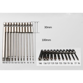 Bộ 11 Đầu Vít Hoa Thị Dài 10cm