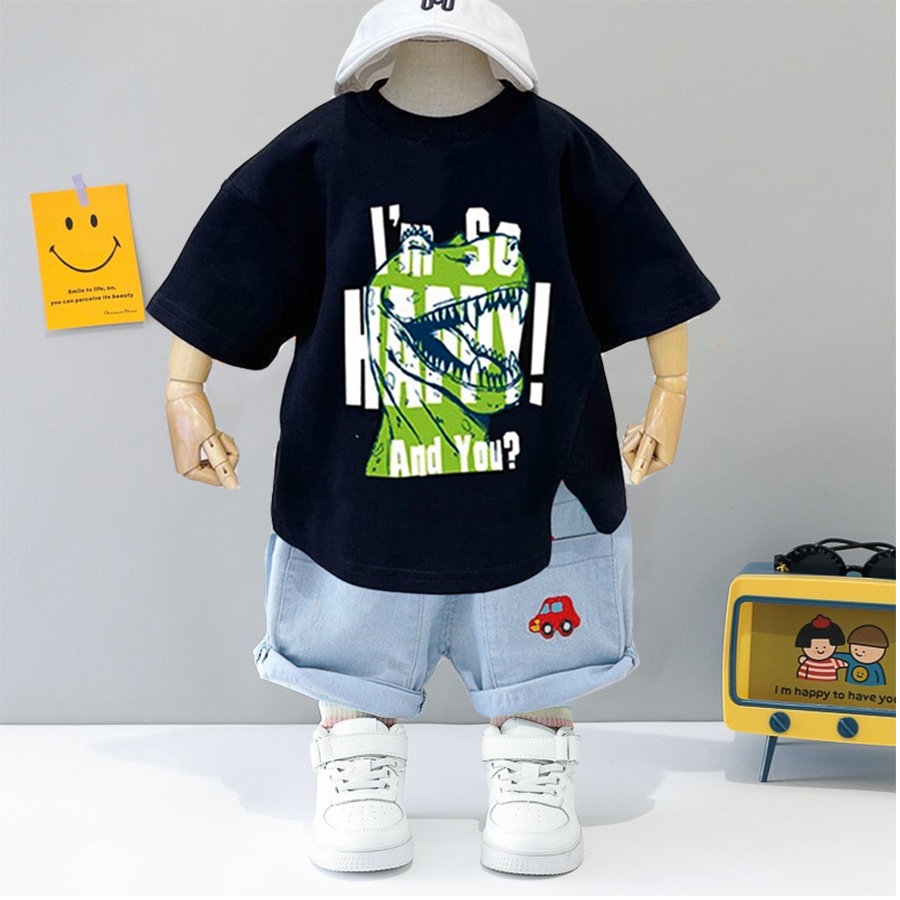 Quần Short Jean Bé Trai KEYER KIDS, Chất Liệu Vải Jeans Thiết Kế 2 Túi Phía Trước Form Rộng Hàn Quốc QT46