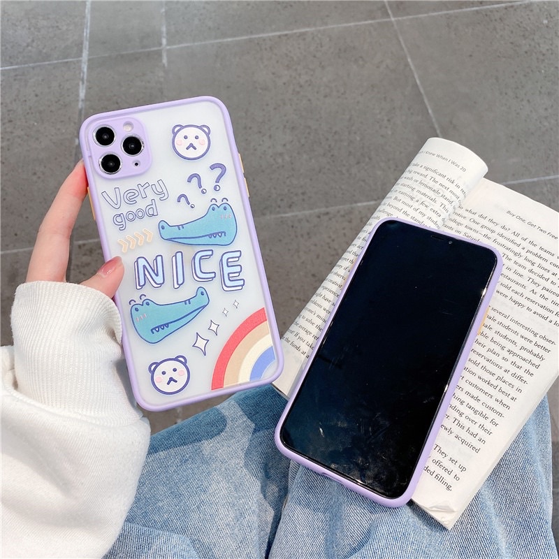 Ốp Lưng Nhám Chống Sock, Va Đập Bảo Vệ Camera Nice