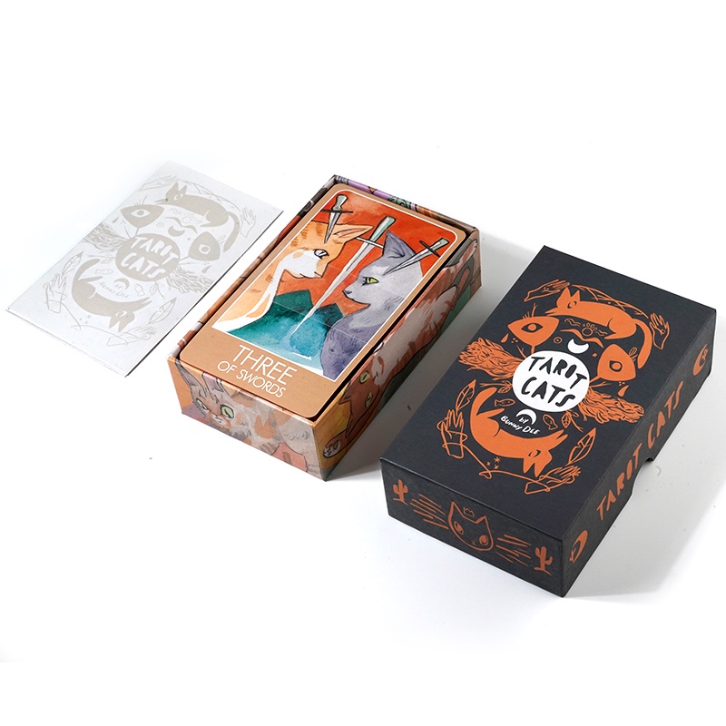 Bộ Bài Tarot Cat a 78 Lá Kích Thước Lớn 13 * 8 * 4cm