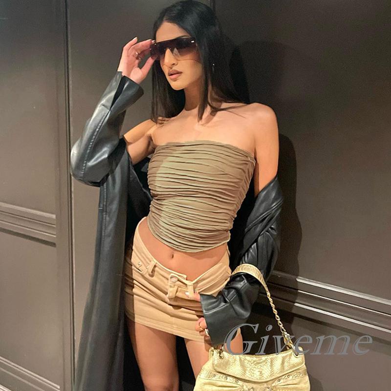 Áo Lửng Không Tay Hở Lưng Thời Trang Quyến Rũ Dành Cho Nữ