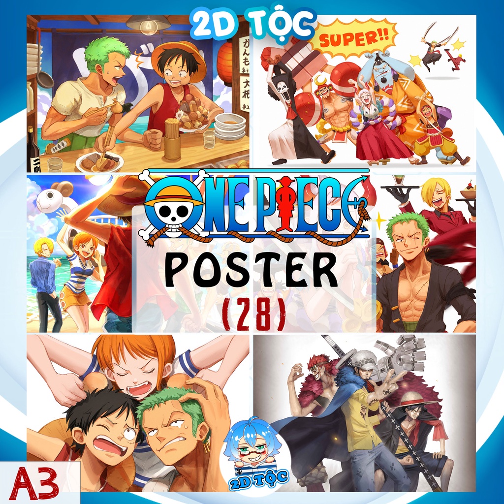 Tranh Poster A3 Giấy Chất Lượng Cao  Anime Manga One Piece (28) - 2d Tộc Shop
