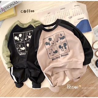 _Bộ cotton zaclang on micky cho bé 9 đến 23kg
