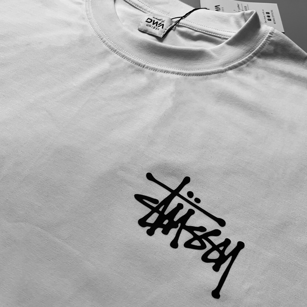 Áo thun tay lỡ Stussy DWA Studio, áo t-shirt cotton nam nữ thời trang unisex