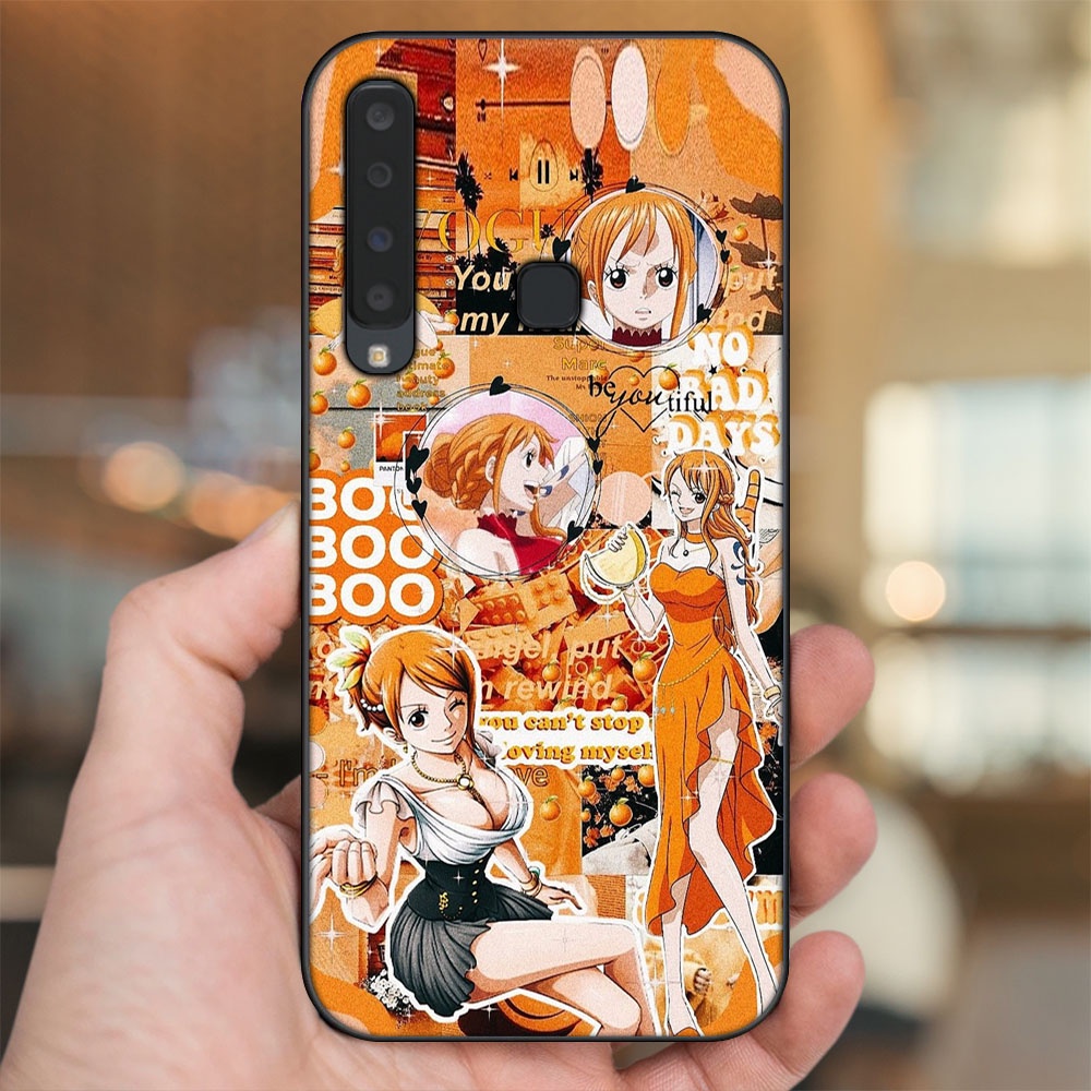 Ốp lưng Samsung A9 2018 viền đen in hình Nami One Piece Đảo Hải Tặc