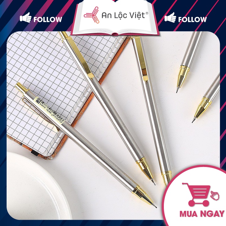 Bút chì đầu bấm cơ khí 0.5mm - 0.7mm OuFeiya 8751 - Nét bút mảnh và sắc nét