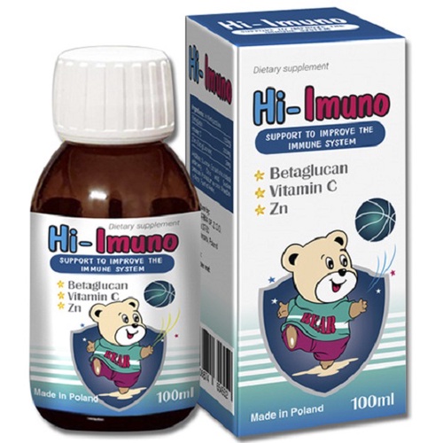 Siro Tăng đề kháng Hi Imuno 100ml,tăng cường sức đề kháng cho cơ thể, tăng khả năng hấp thụ - nhập khẩu chính hãng