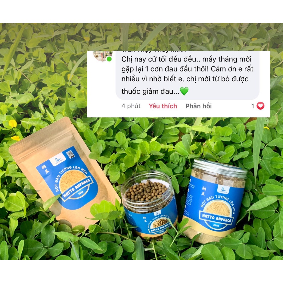 NATTO ĐẬU NÀNH LÊN MEN HỮU CƠ ANPHACO 2 HỘP BỘT