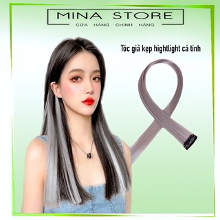 Tóc hightlight giả kẹp - tóc light giả cá tính màu gradient, tóc nối light thời trang phong cách Hàn Quốc - Mina Stoẻ