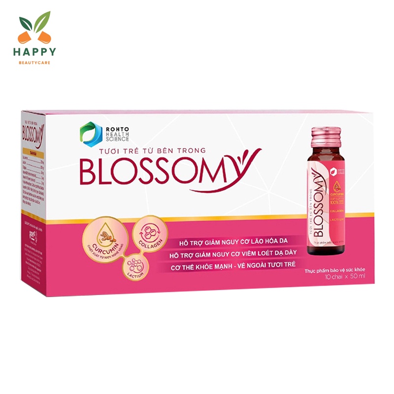 - Bổ Sung Collagen, Curcumin, Vitamin B, Trắng Da, Sáng Da - Hộp 10 chai x 50ml