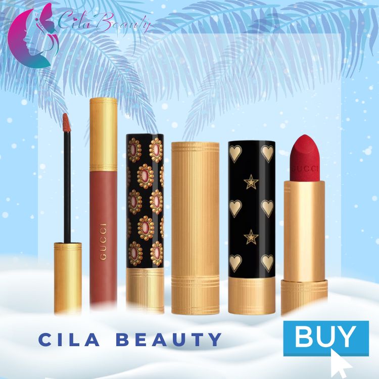 Son Gucci Rouge De Beaute Brillant Glow & Care Lip Colour, Son Kem