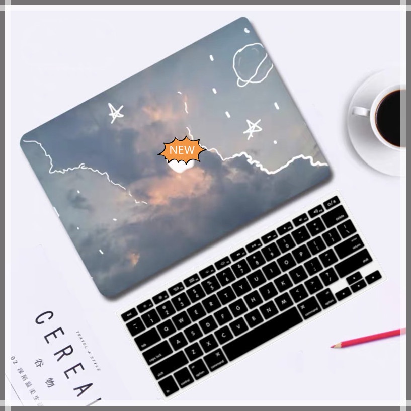 Ốp laptop và miếng dán bàn phím thích hợp cho MACBOOK M2 AIR 13 A2681 PRO 14 A2442 PRO A2159 A1990 A1707 AIR 13.3 12