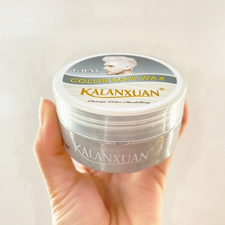 sáp vuốt tóc nam màu xám khói,thuốc nhuộm tóc  ,Sáp vuốt đổi màu tóc tạm thời 120g-[M-FLHSB]