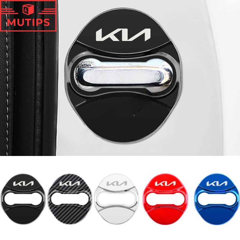 Set 4 Ốp Bảo Vệ Khóa Cửa Xe Hơi KIA Forte Spectra Sportage Rio K5 K3 Picanto Cerato Optima Carnival Sorento