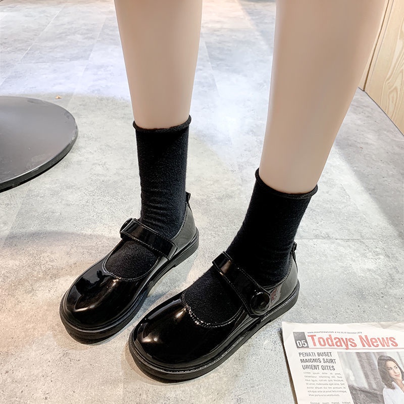 Giày Mary Jane Cao Gót 3 Cm Quai Dán Giày Vintage Nữ Giá Rẻ  MJ01-Molita