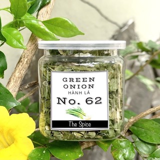 Hành Lá Sấy Lạnh Xanh Tươi Thơm Ngon Cao Cấp The Spice - Green Onion hũ hoặc túi zip