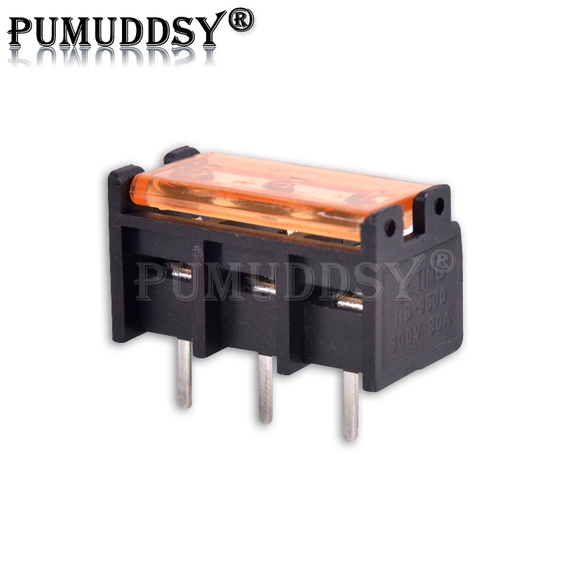 Set 2 Đầu Nối Thiết Bị Đầu Cuối HB9500-2P 3P 4P 5P 6P 7P 8P 9P 10Pin PCB HB-9500 300V 30A 9.5MM