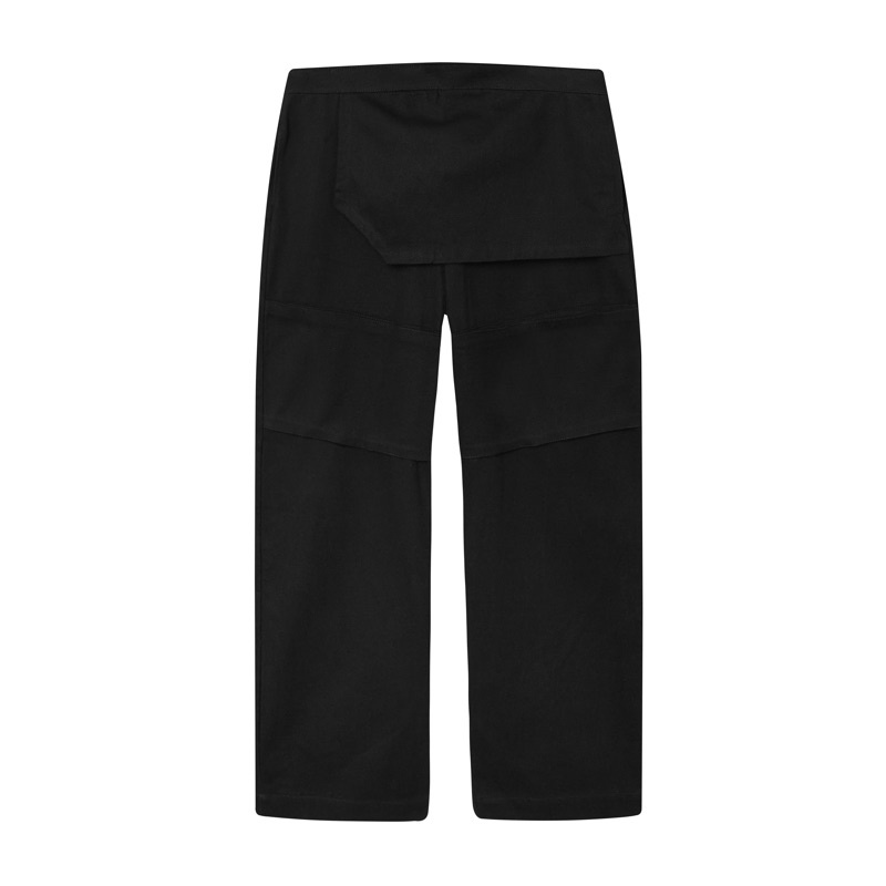 Quần kaki nữ Ross studio ống rộng oversize màu đen - BLACK KAKI PANTS - ROSS STUDIO