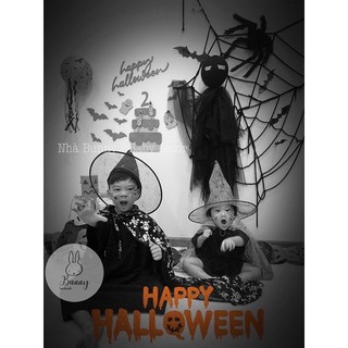Set gỗ halloween decor chụp hình