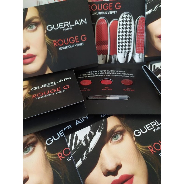 Bộ test 3 màu Son Lì Hàng Hiệu Siêu Đắt Đỏ Guer.lain Luxury Velvet Sample