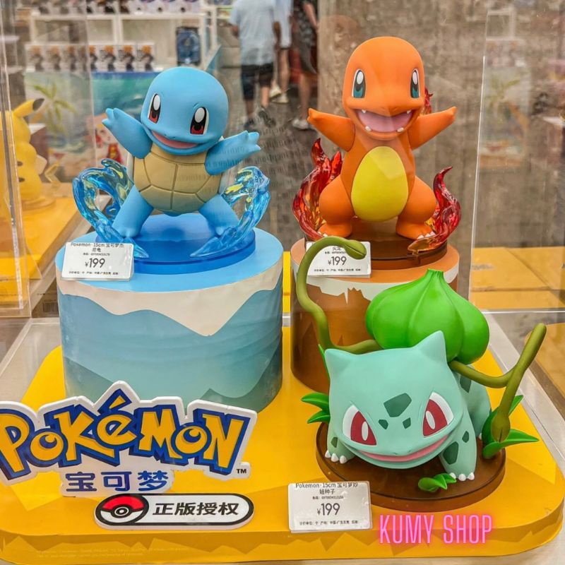 Mô hình Pokemon Pikachu, Eevee, Psyduck, Bulbasaur, Charmander, Squirtle - Prime Figure - Kumy Shop