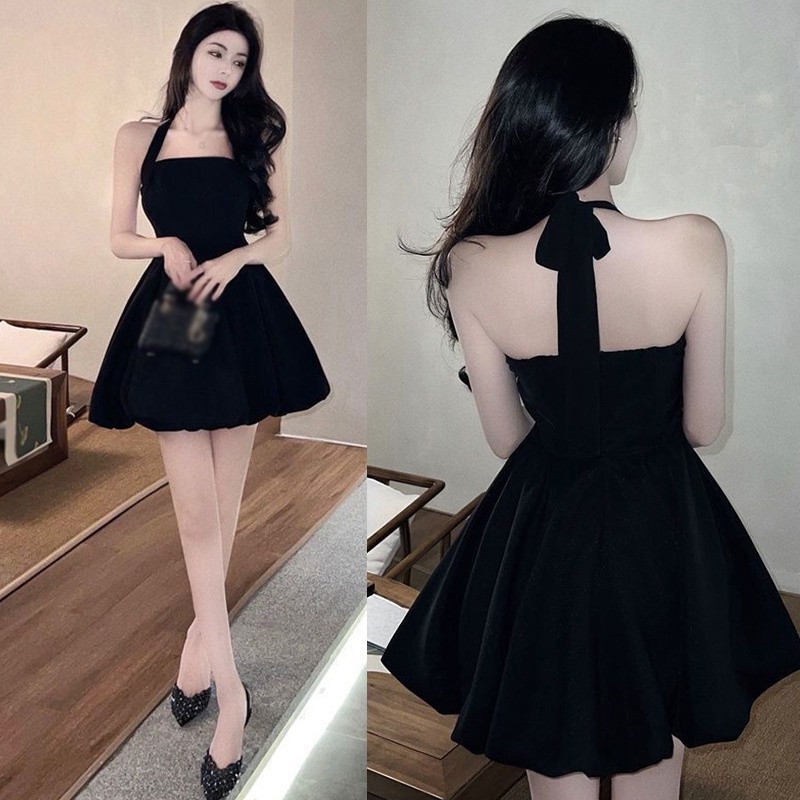 Váy Đầm Hai Dây Mỏng Màu Sắc Trơn Thời Trang Mùa Hè Cho Nữ