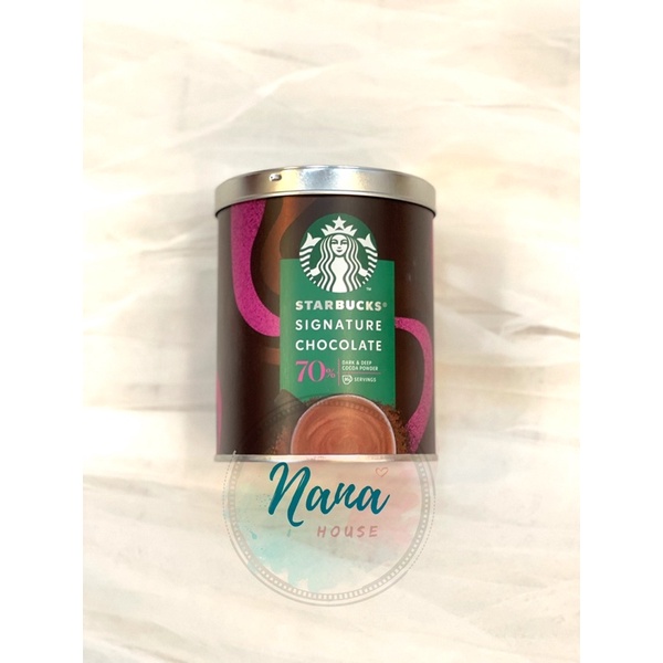 Bột Cacao Starbucks Signature Chocolate 42% và 70%, lon 300gram - bill ✈️ từ Pháp &Úc về