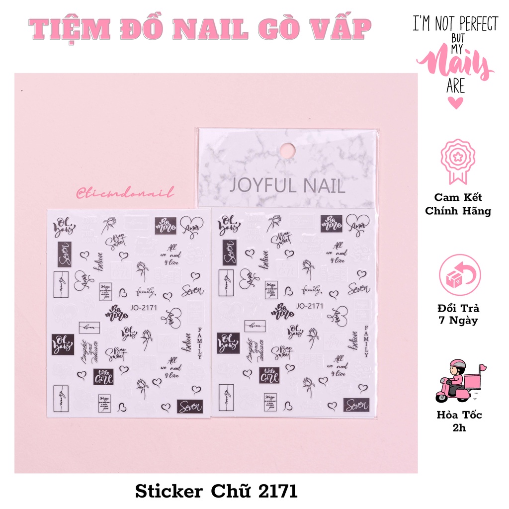 Sticker Chữ Dán Móng Cập Nhật Tháng 10