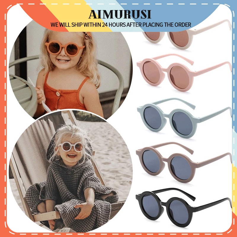 (AIMURUSI) COD Kính Mát Tròn Chống Tia UV400 Thời Trang Hàn Quốc Dành Cho Bé