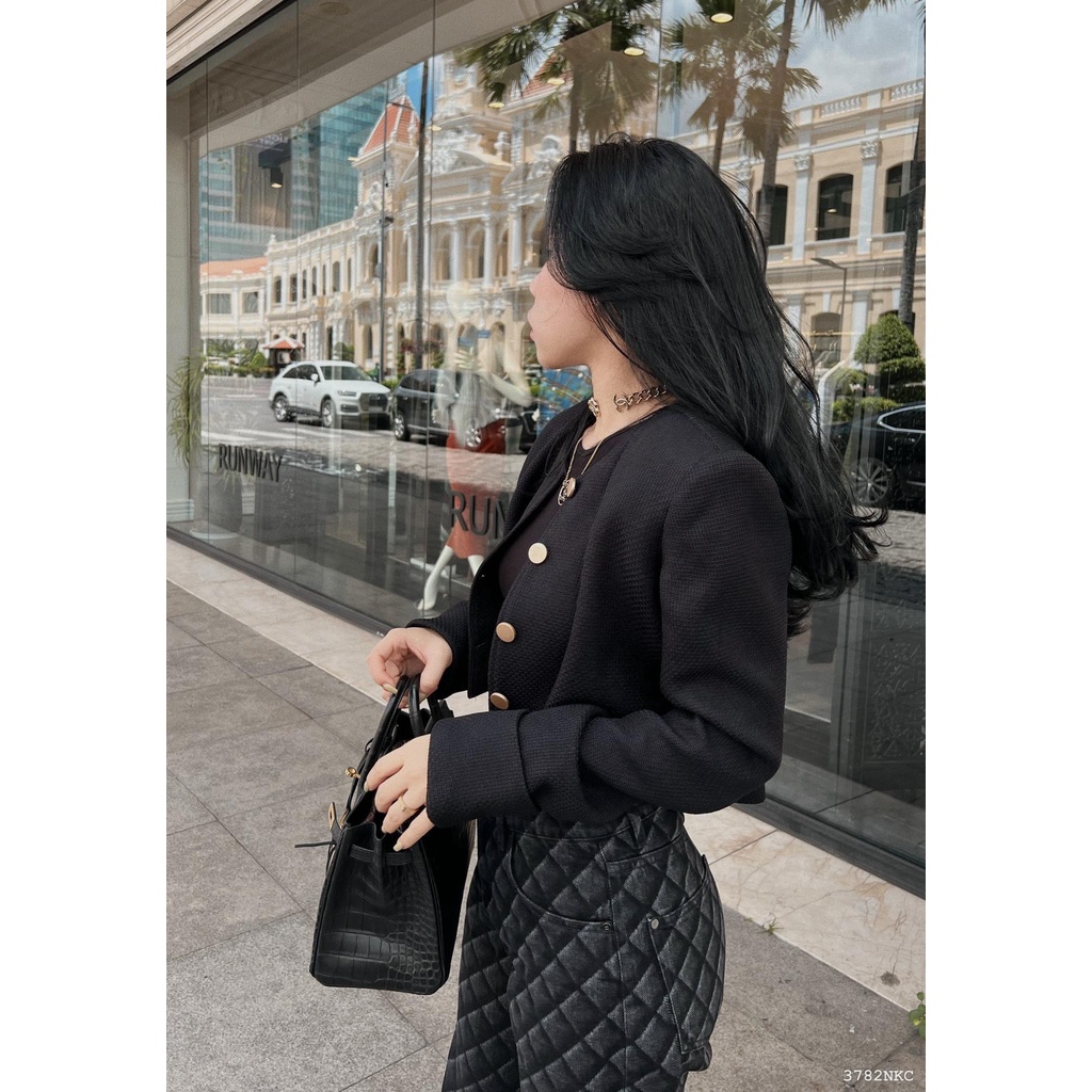 ZUKY CLOTHING - Áo khoác bố tweed tiểu thư sang chảnh