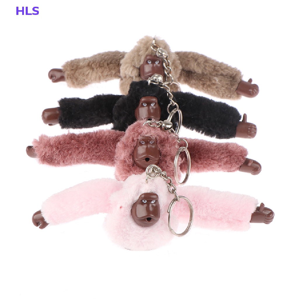 [HLS] Móc Khóa Hình Khỉ Nhồi Bông Dễ Thương Dành Cho Túi Xách / Xe Hơi